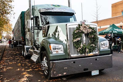 Christmas Decorated Semi-Truck