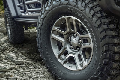 Mopar five-spoke wheels for the all-new 2020 Jeep® Gladiator.