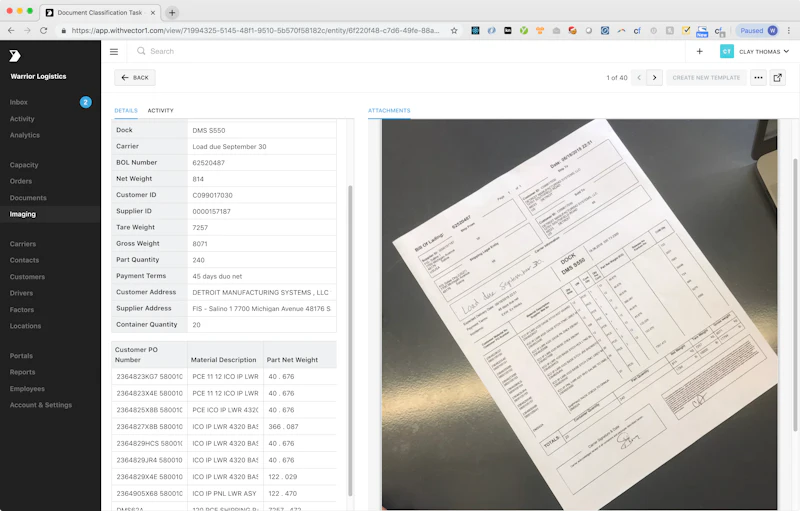 Plataform Science Platform Science adds Vector doc scanning to platform | Commercial ...