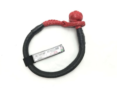 Extreme Duty Soft Shackles may be used as a safer, lightweight replacement for traditional steel bow shackles.