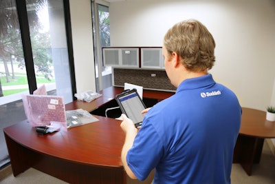 Suddath’s patented Tracker application runs on a tablet and lets customers generate and attach QR codes to inventory to have visibility of moves.