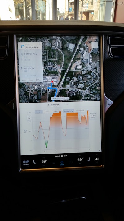 Tesla Model X Range Odometer