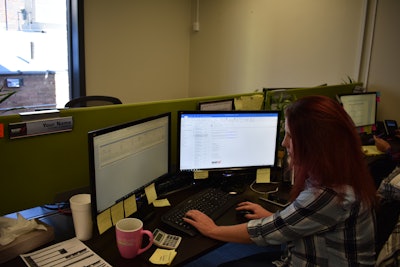 ShipEx Logistics uses side-by-side monitors to run applications that help match loads with carriers.