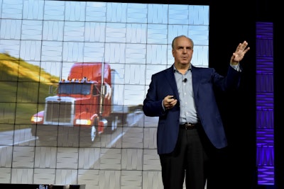 “I am learning that miles are increasingly mattering less and less. I am almost of the opinion that they don’t matter at all. What matters is time,” said Ray Greer, chief executive of Omnitracs.