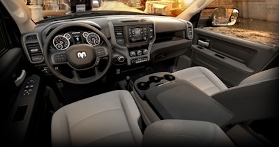 2019 Ram Chassis Cab Tradesman Diesel Grey-Black Standard Vinyl Interior