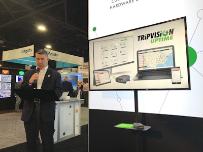 Tim Bigwood, CEO at Noregon, speaks Tuesday at TMC in Atlanta.