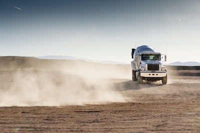 International Truck in Dirt Field