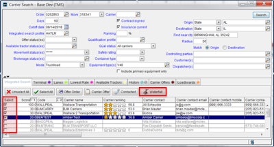 The Waterfall Tendering module from McLeod Software helps to speed the freight matching process between brokers and carriers.