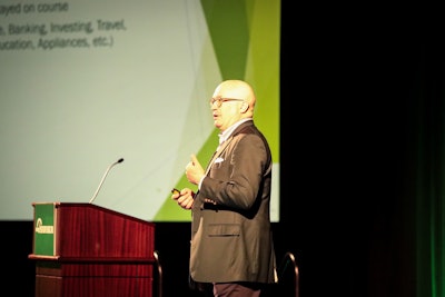 Economist Donald Broughton spoke Tuesday at the CCJ Symposium in Birmingham, Alabama.