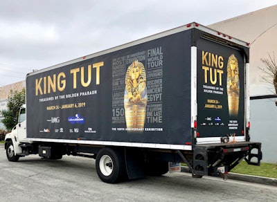 king tut truck advertising