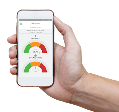 The MyMix driver app from Mix Telematics shows drivers their performance and safety score to gamify the work experience.