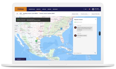 Fr8Hub website simulation