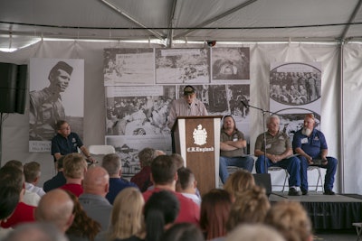 C.R. England also recognized World War II veteran Don Pullan,