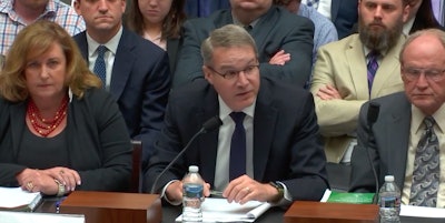 ATA President and CEO Chris Spear testifies before the House Subcommittee on Highways and Transit Wednesday morning about the challenges faced by the trucking industry.