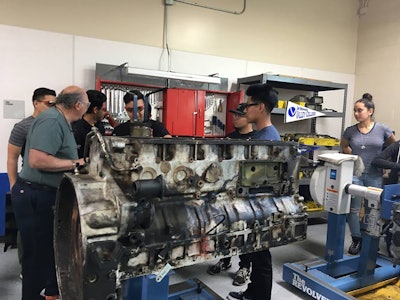 The new facilities at Duncan Polytechnical Career Pathways High School in Fresno, Calif., and under construction at Pacific High School will feature millions of dollars of trucks, engines, tools and equipment donated by industry partners.