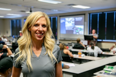 Wilson says that going through CDL and over-the-road driver training is an effective way for trucking executives to learn empathy for drivers. (Image courtesy of C.R. England)