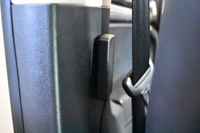 The inside antenna mounts in close proximity to where a cell phone is used.