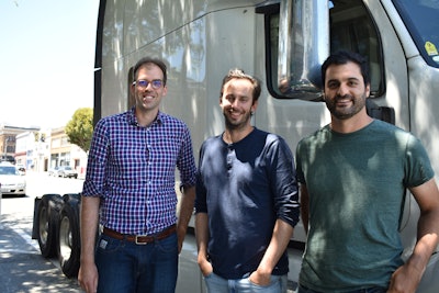 Ognen Stojanovski (left) is chief operating officer of Pronto and co-founded the company with Anthony Levandowski (middle). Robbie Miller (right) recently took over for Levandowski as CEO.