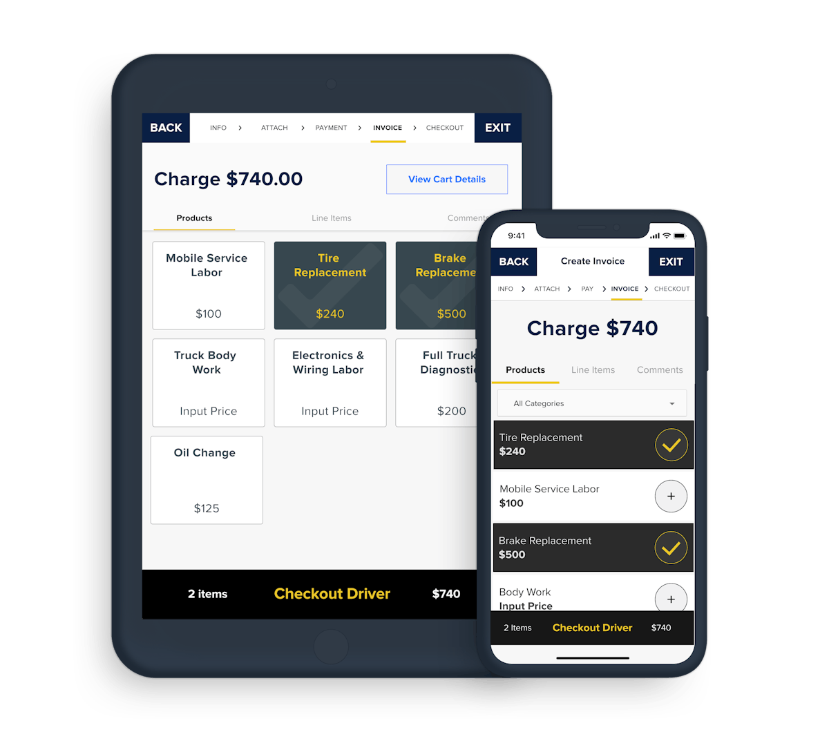 Electronic payment systems moving mobile for drivers, fleets
