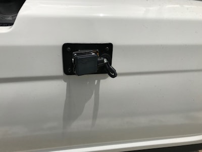 The sensors, each mounted to the chassis skirt, will be invisibly moved behind the skirt when production-ready.