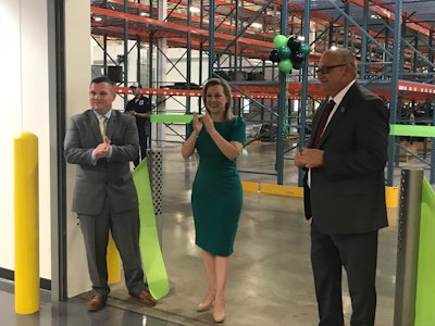 Pictured from L-R: Darin Redmon, director of operations, DEX Heavy Duty Parts, Kendra Horn, U.S. Representative for Oklahoma’s 5th congressional district, and Frank Querry, plant manager, DEX Heavy Duty Parts, Oklahoma City.