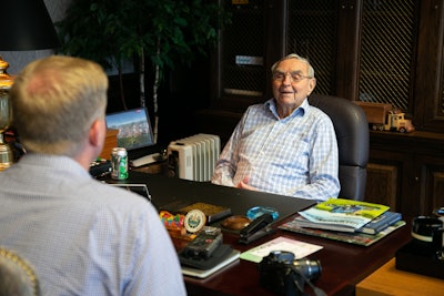 Gene England sat for an interview with CCJ on Sept. 18 at C.R. England’s headquarters in Salt Lake City.