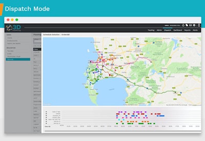 3Dtracking Dispatch Dashboard
