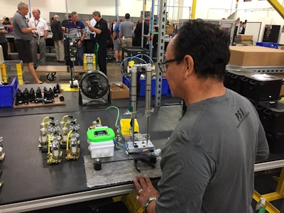 PSI’s employees provided a tour at several sections within the factory where MTIS components are assembled and repeatedly tested.