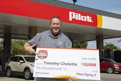 Timothy Chelette was named the 2019 Pilot Flying J Road Warrior.