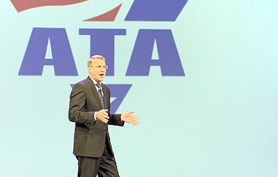Chris Spear, ATA president and CEO, summarized the organization’s achievements in 2019 during the MCE event in San Diego on Oct. 7