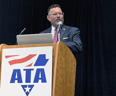 FMCSA Administrator Ray Martinez announced Saturday at the American Trucking Association’s Management Conference and Exhibition in San Diego the debut of a project that will evaluate and promote advanced driver assistance systems (ADAS).