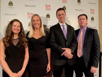The Stevie Awards recognized Luma Brighter Learning’s DRIVE FIRST platform. Dr. Gina Anderson, second from left, received the award on Friday, Nov. 15