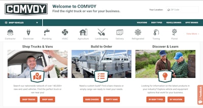 Comvoy aims to quickly connect buyers with work trucks and vans from over 800 dealers across the country.