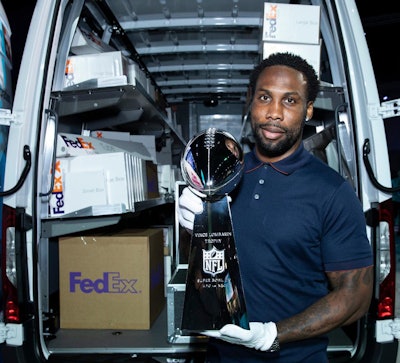 Anquan Boldin, a 14-year veteran of the NFL and Super Bowl XLVII champion, received this year’s trophy in Miami.