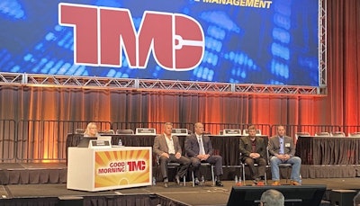 Service workload prioritization is discussed during a technical session at the TMC Annual Meeting Tuesday in Atlanta.