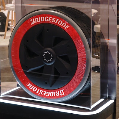 Bridgestone’s NPT spins on a specific beadless wheel.