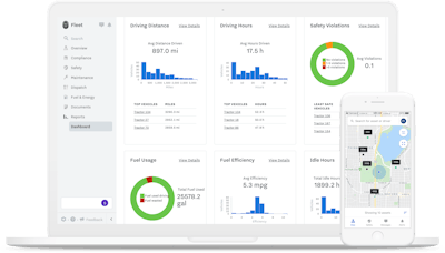 Samsaraâs redesigned fleet management dashboard simplifies workflow for its systemâs dispatch, maintenance, safety and compliance data.