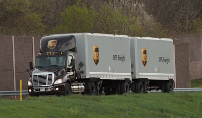 UPS is petitioning FMCSA to allow its driver trainees to pull doubles.