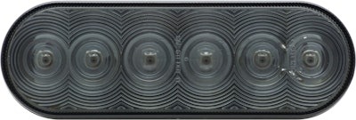 Smoke-Lens LED Lamps from Optronics meets federal requirements thanks to its high visibility when lit (below).