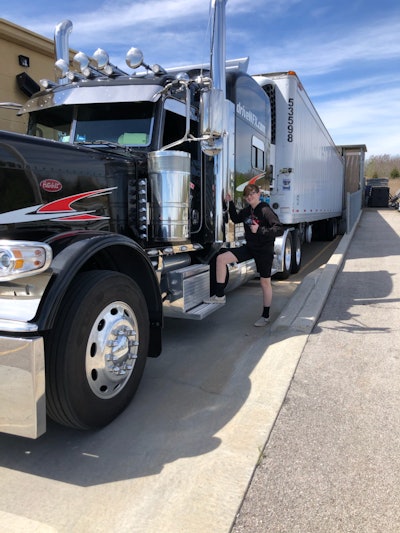 Randy Timms made timely deliveries to small grocery stores in Oklahoma and Texas. He brought his son and other family members along.