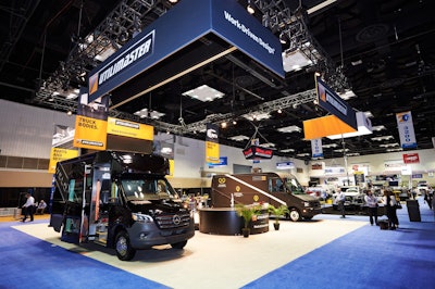 Utilimaster’s new gas and electric walk-in vans at The Work Truck Show 2020.