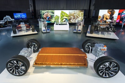 General Motors recently revealed its all-new modular platform and battery system, Ultium, at the Design Dome on the GM Tech Center campus in Warren, Michigan. (Photo by Steve Fecht for General Motors)