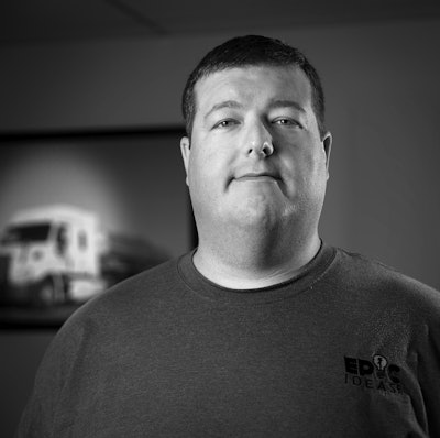 Jason Eisenmann, director of human resources, led the development of DeliveRecon, a mobile app that drivers use to optimize their work.