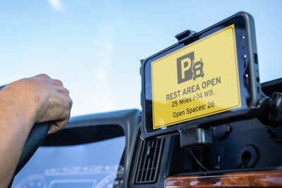 Drivewyze has added parking availability notifications for 10 rest areas in Indiana