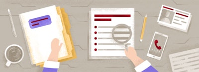 fleet manager reviewing insurance policy