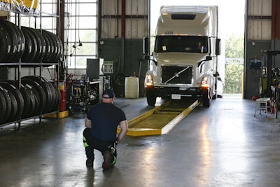 Goodyear is offering contact-free service at its commercial tire service centers. (Goodyear photo)