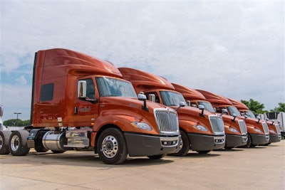 Hirschbach Motor Lines has grown rapidly during the past few years and now operates more than 2,000 tractors.