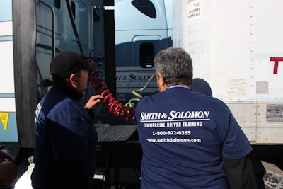 Truck driver training school Smith and Solomon has benefitted by using a fleet management system from Azuga.