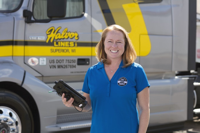 Bonnie Ramsay, CIO of Halvor Lines, spearheaded the development of an electronic bill of lading to protect drivers at shipping and receiving locations.