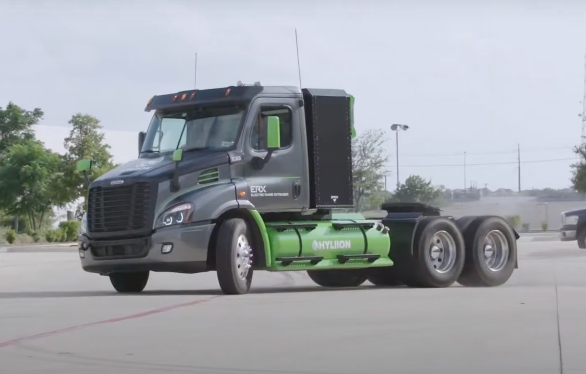 Hyliion debuts new electric powertrain in Class 8 truck